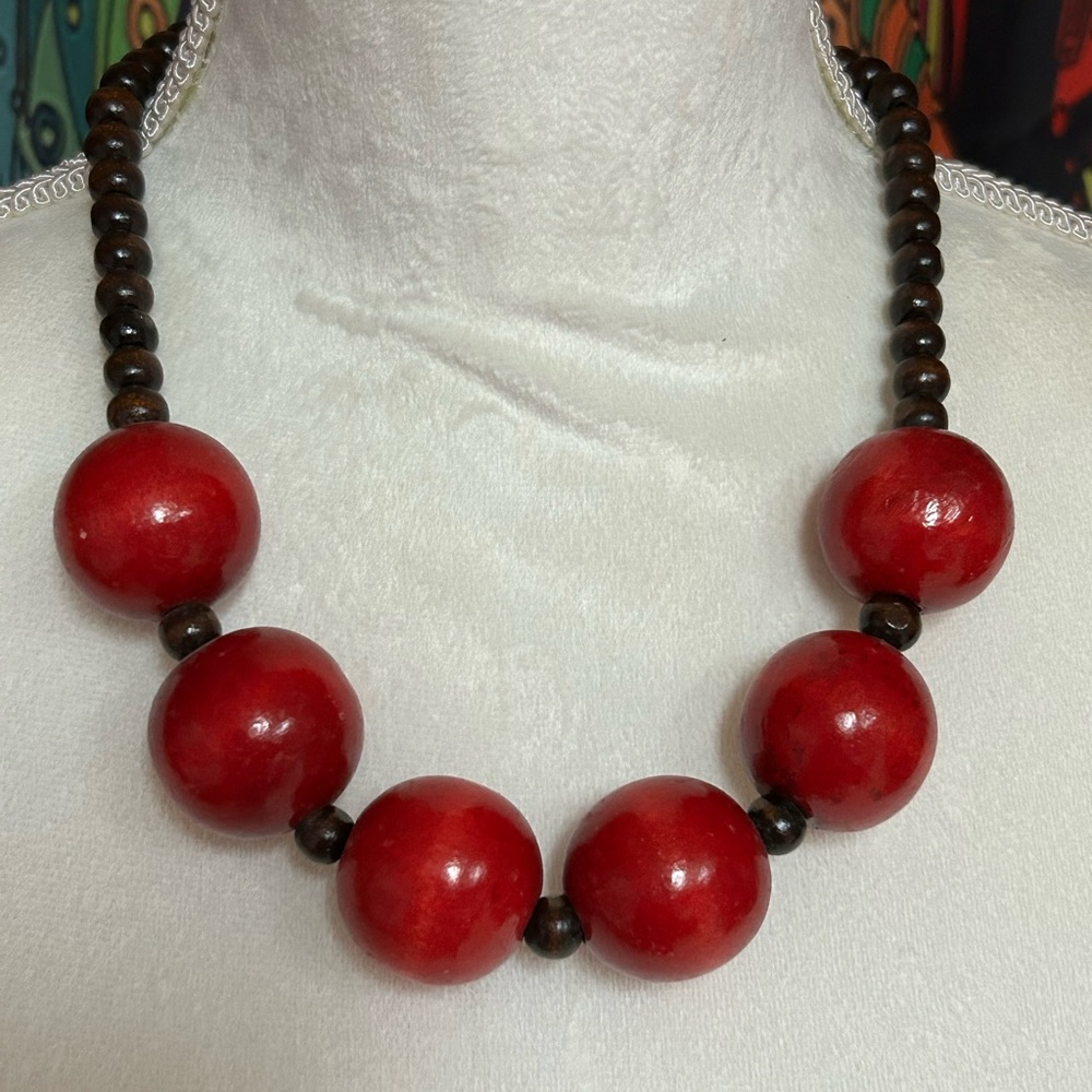 Wooden Bead Necklace